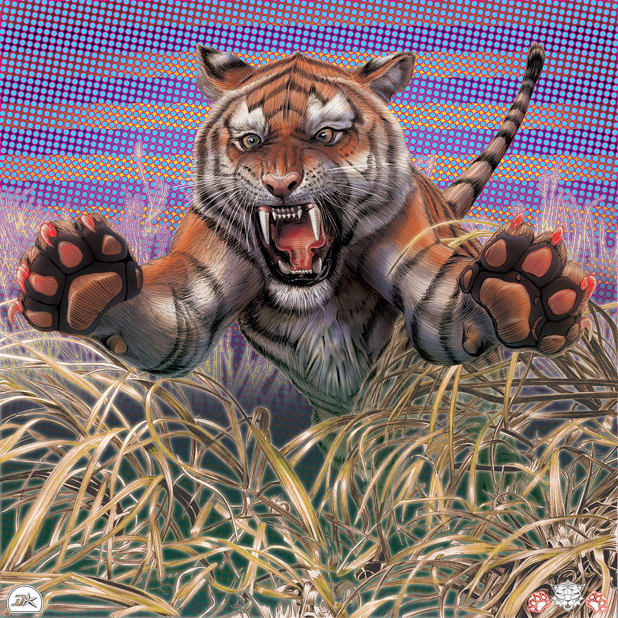 900x900 liger aggression drawing - Liger Drawing