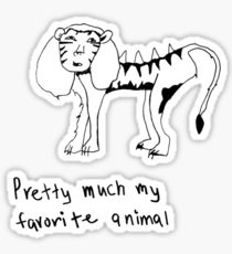 210x230 the liger, your favorite animal sticker - Liger Drawing