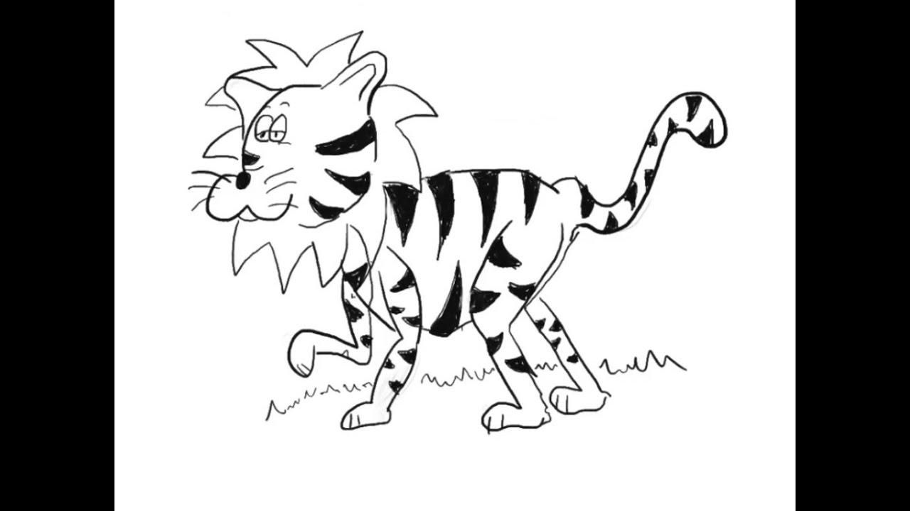 1280x720 how to draw a liger in three easy steps! - Liger Drawing