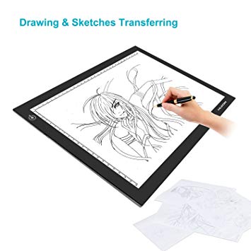 355x355 huion light box inch usb powered tracing light pad - Light Box Drawing
