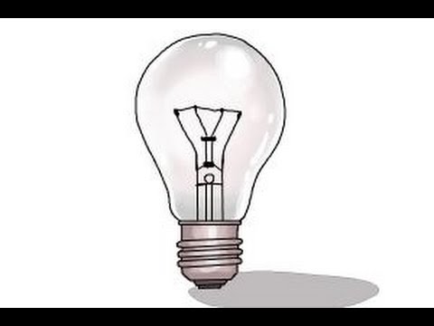 480x360 how to draw a light bulb - Light Bulb Drawing