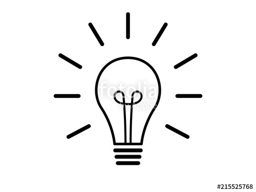 500x375 Light Bulb Line Drawing Vector Stock Image And Royalty Free - Light Bulb Line Drawing