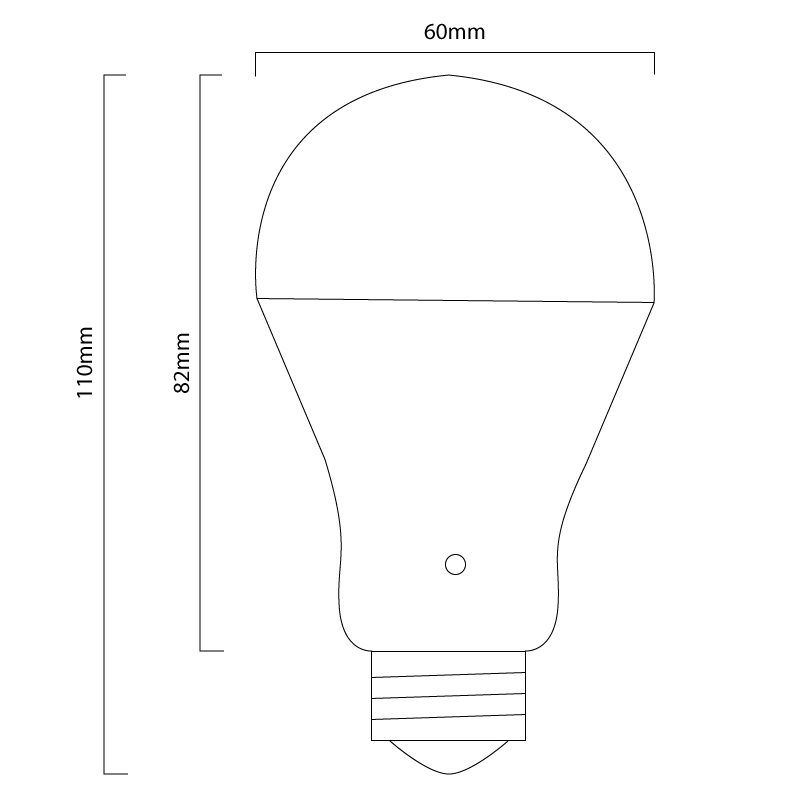 800x800 led gls night sensor dusk to dawn light bulb - Light Bulb Line Drawing