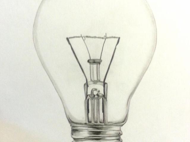 640x480 Drawn Bulb Pencil Shading - Light Bulb Pencil Drawing