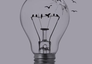 300x210 Landscape Drawings Lightbulb Drawing - Light Bulb Pencil Drawing