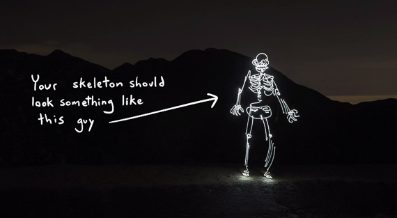 570x313 How To Light Paint A Skeleton Into Your Long Exposure - Light Drawing