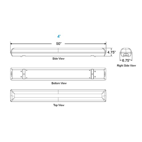 500x500 Led Light Fixture Maxlite - Light Fixture Drawing