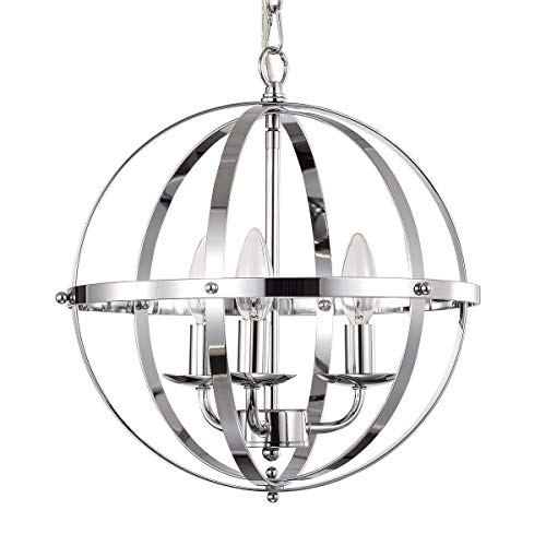 500x500 Lalula Chandeliers Orb Chandelier Three Light Pendant Lighting - Light Fixture Drawing