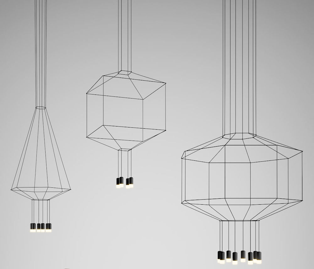 1000x857 Wireflow Geometric Line Drawing Lighting - Light Fixture Drawing