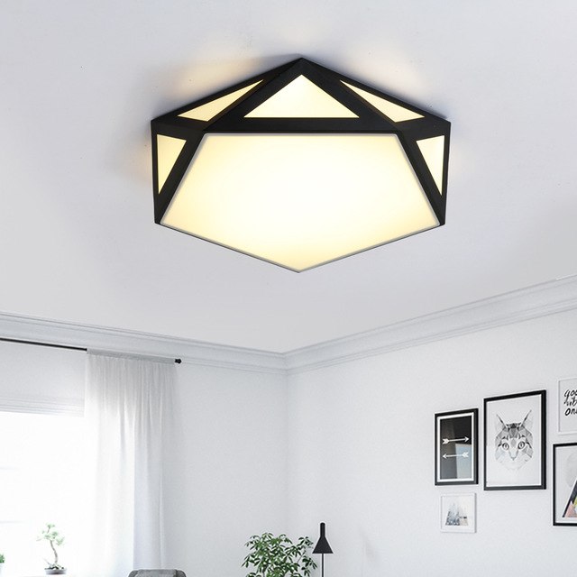 640x640 Creative Geometric Ceiling Lights Drawing Room Living Simple - Light Fixture Drawing