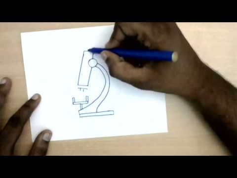 480x360 How To Draw A Microscope - Light Microscope Drawing