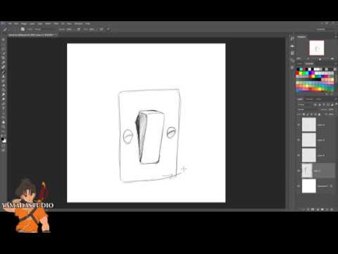 480x360 How To Draw Wall Light Switch Rocker Single Pole - Light Switch Drawing