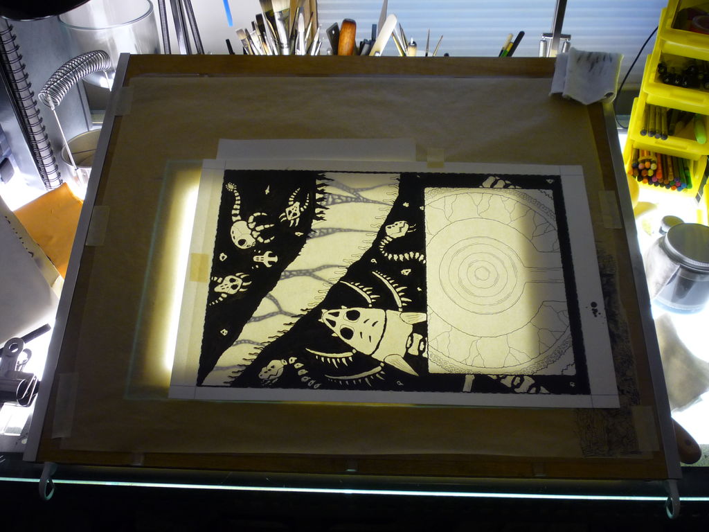 1024x768 Light Tabledrawing Board Steps - Light Table For Drawing