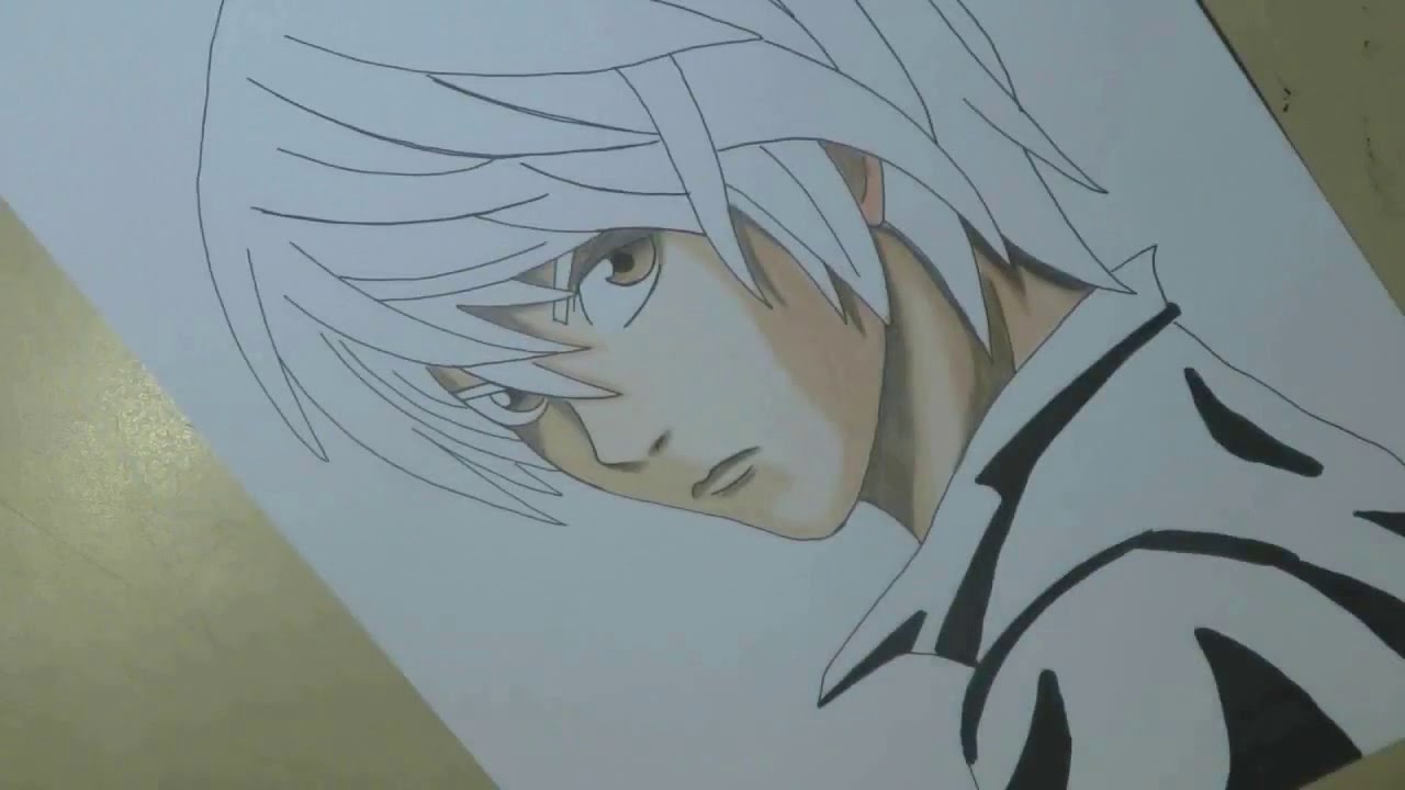 1280x720 Speed Drawing - Light Yagami Drawing