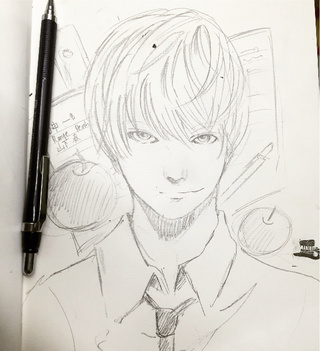 320x351 Finally A Yagami Light That I Like - Light Yagami Drawing