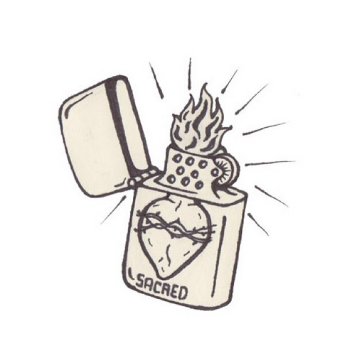 502x504 zippo lighter sketch - Lighter Drawing