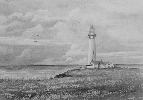 600x421 How To Draw A Lighthouse Online Art Lessons - Lighthouse Drawing