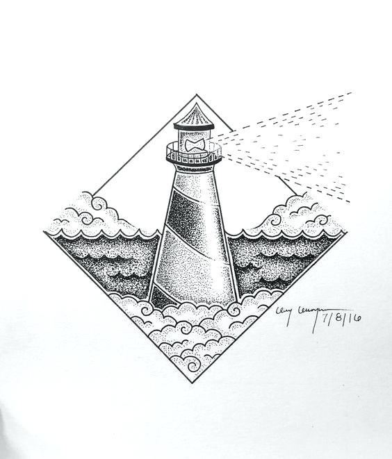 564x661 Lighthouse Drawing Line Drawing For Free Download - Lighthouse Drawing