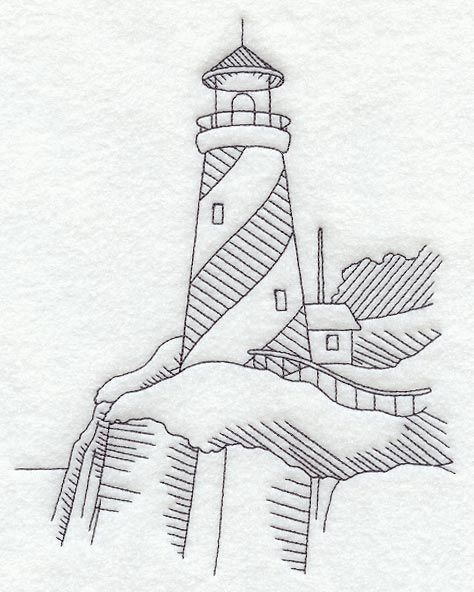 474x592 Swlighthousesirl Stripe Lighthouse Products I Love Art - Lighthouse Drawing