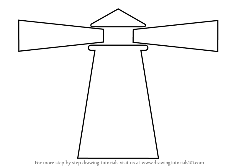 800x567 Learn How To Draw Lighthouse For Kids - Lighthouse Drawing Easy