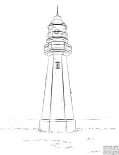Lighthouse Drawing Images