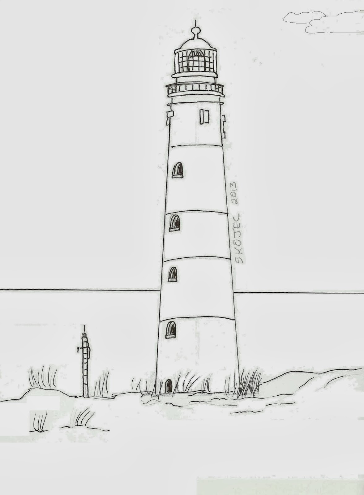 1177x1600 How To Draw A Lighthouse - Lighthouse Drawing Images