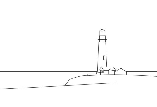500x341 How To Draw A Lighthouse Online Art Lessons - Lighthouse Drawing Images