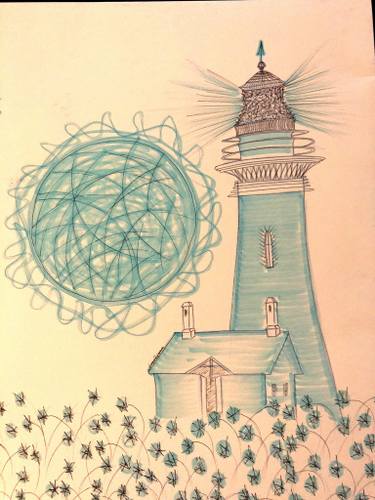 375x500 Lighthouse Drawing - Lighthouse Drawing Images