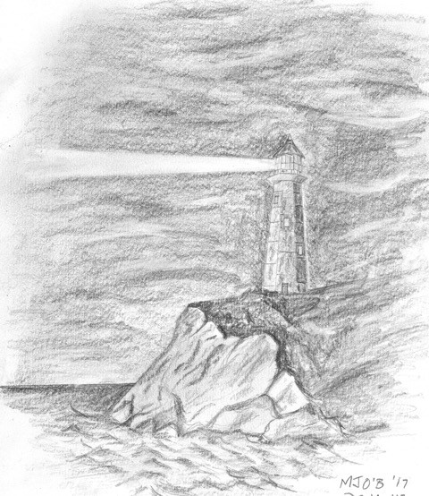 480x554 Lighthouse Drawing - Lighthouse Drawing Images