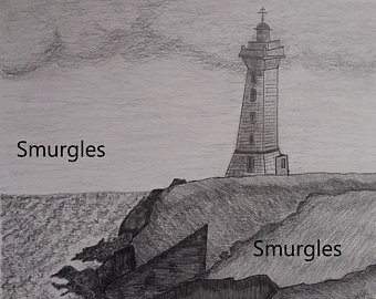 340x270 Lighthouse Drawing Etsy - Lighthouse Drawing Images