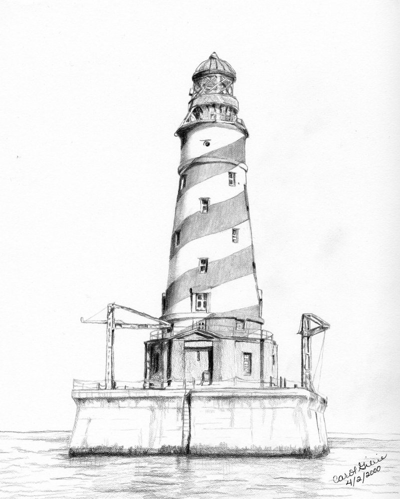 801x998 Lighthouse Pencil Drawing - Lighthouse Drawing Images