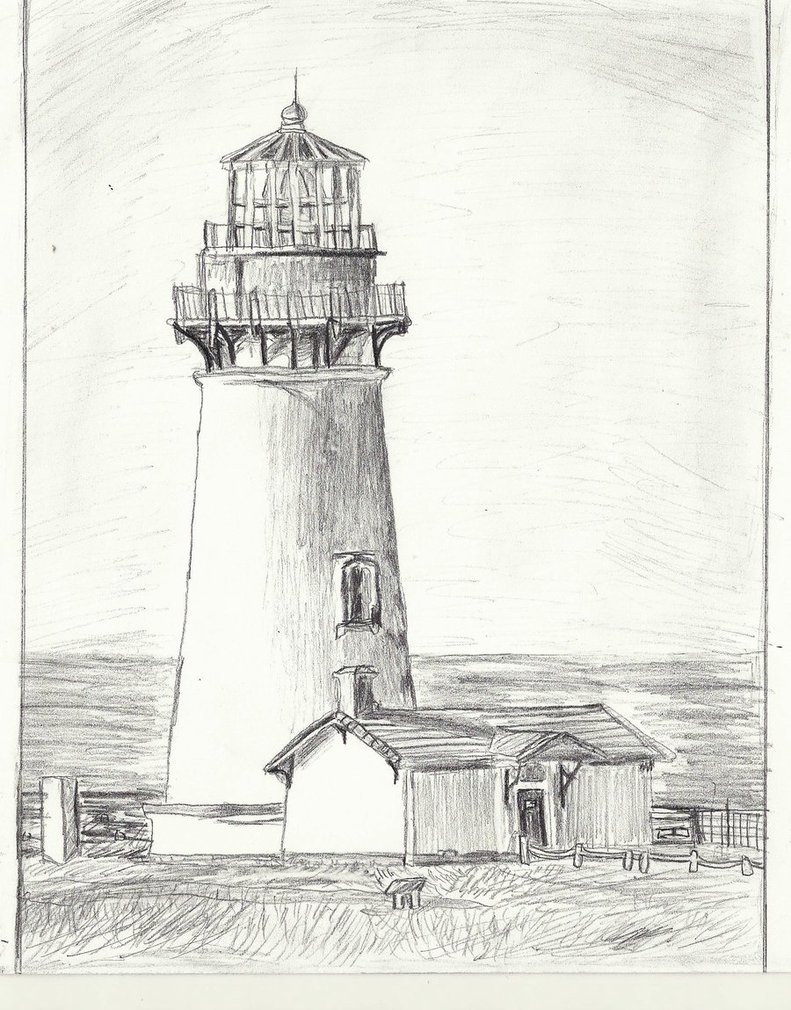 791x1010 Lighthouse Sketch - Lighthouse Drawing Images
