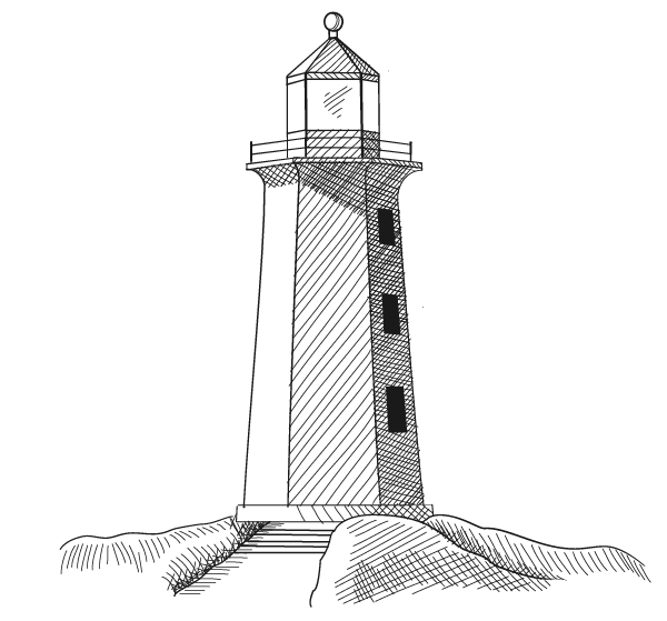 Lighthouse Drawing Simple