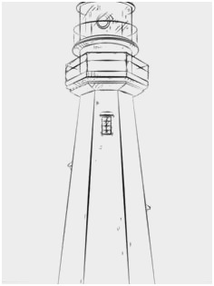 236x315 Lighthouse Drawing Tutorial Pleasant How To Draw A Lighthouse Step - Lighthouse Drawing Simple