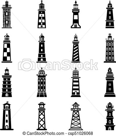399x470 Lighthouse Icons Set, Simple Style Lighthouse Icons Set Simple - Lighthouse Drawing Simple