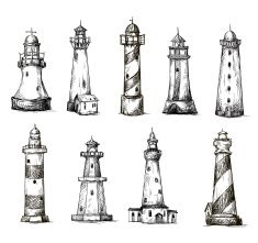 235x221 Light House Drawings Lighthouse Drawing Royalty Free Stock - Lighthouse Drawing Simple