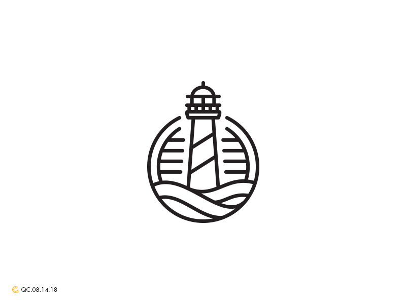 800x600 Lighthouse Line Art Logo - Lighthouse Line Drawing
