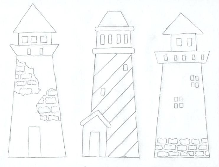 742x566 Lighthouse Plans Free Abbiefrost Club - Lighthouse Line Drawing