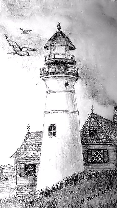 462x822 lighthouse my drawings in lighthouse drawing, pencil - Lighthouse Pencil Drawing