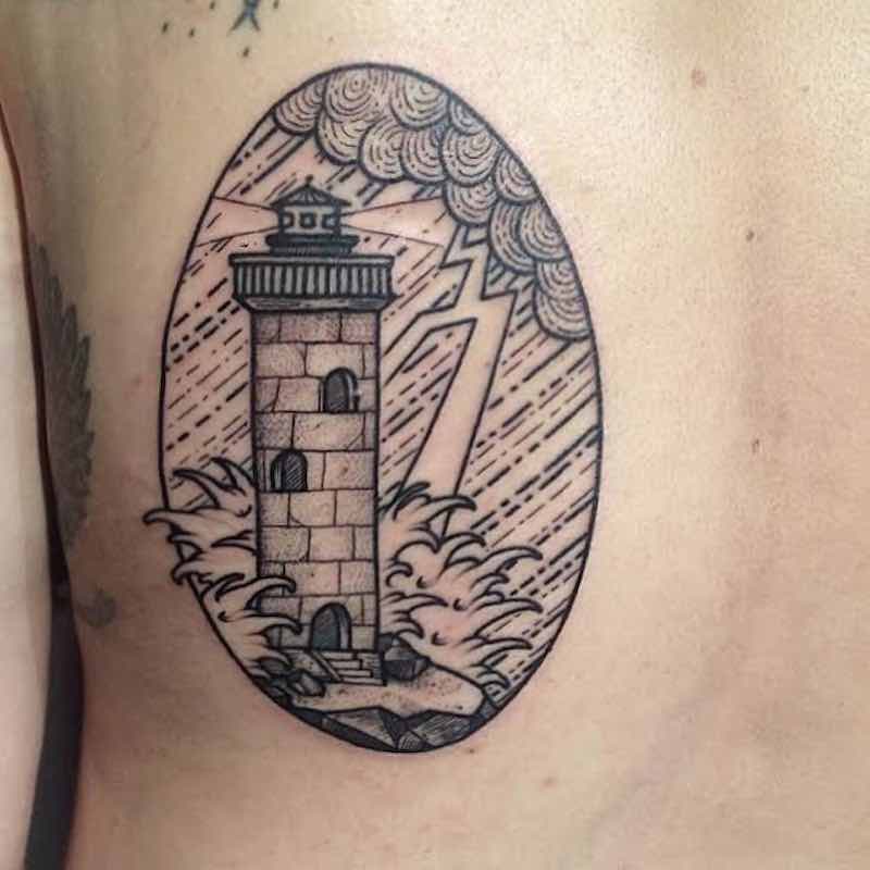 800x800 Lighthouse Tattoo - Lighthouse Tattoo Drawing
