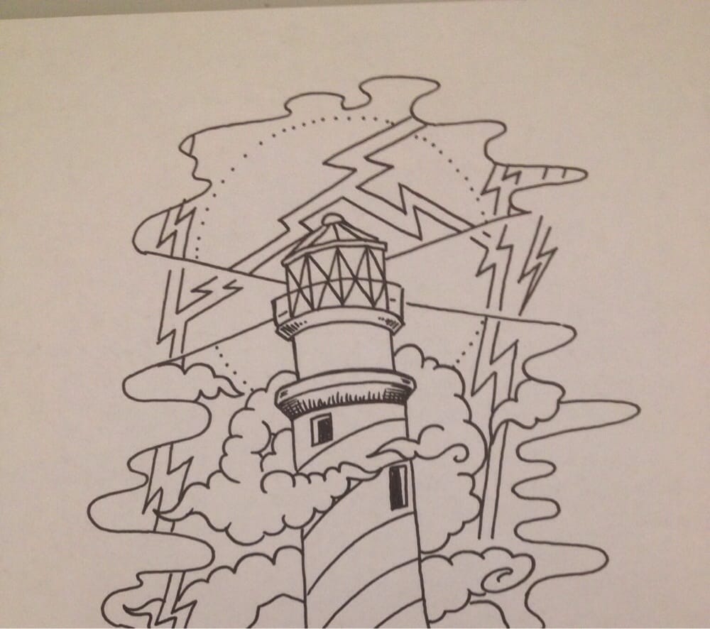 1000x886 Lighthouse Tattoo Idea That Was Drawn Up For Me - Lighthouse Tattoo Drawing