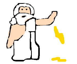 300x250 zeus throwing lighting bolt with power drawing - Lighting Bolt Drawing