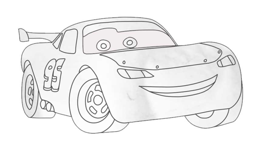 854x480 how to draw lightning mcqueen - Lighting Mcqueen Drawing