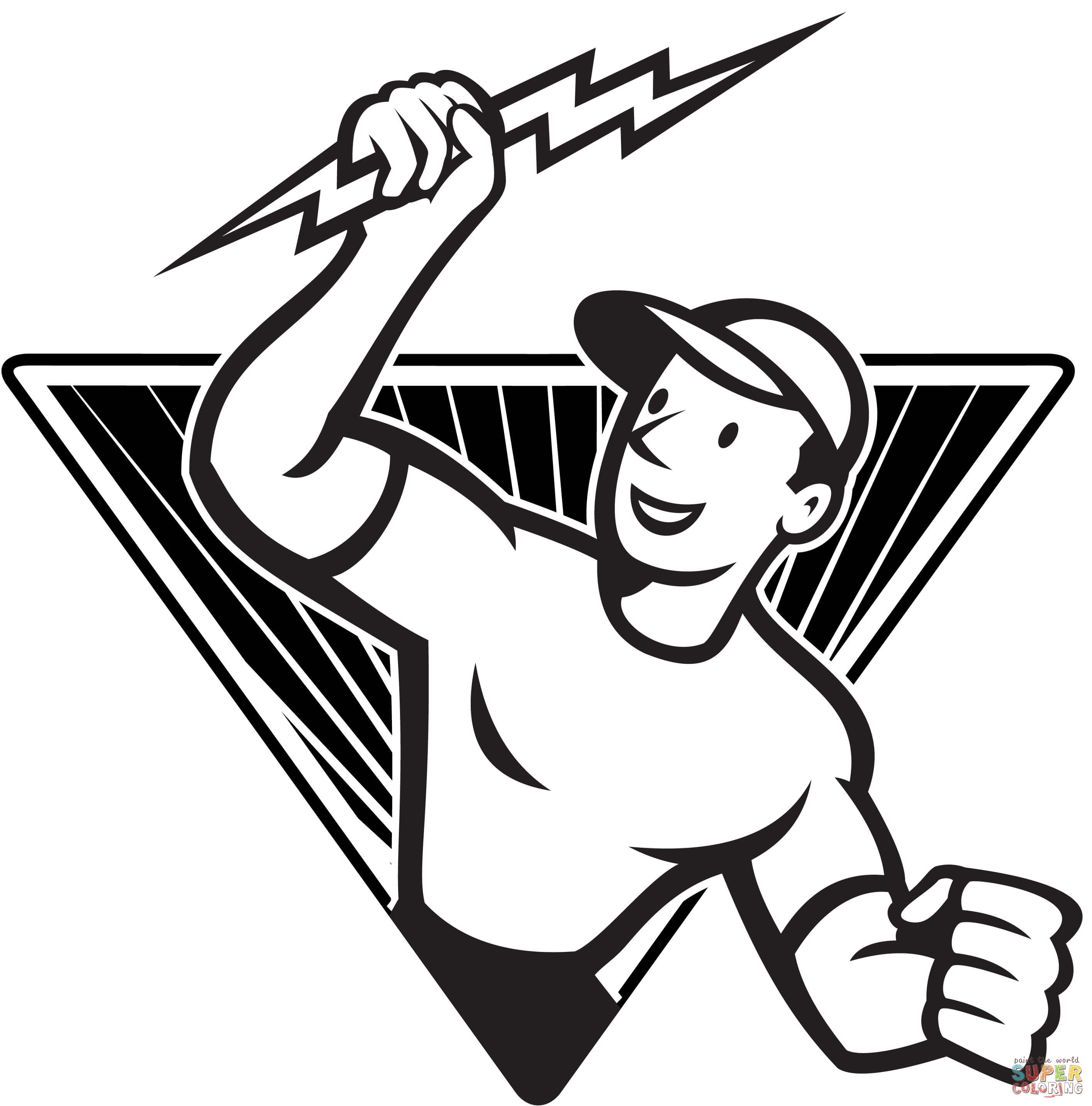 2828x2864 how to draw a lightning bolt electrician holding a lightning bolt - Lightning Bolt Drawing