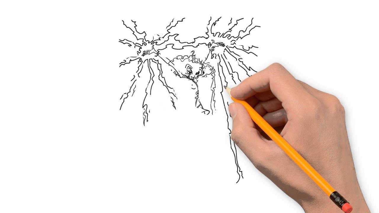 1280x720 Lightning Nature Pencil To Draw Step - Lightning Drawing