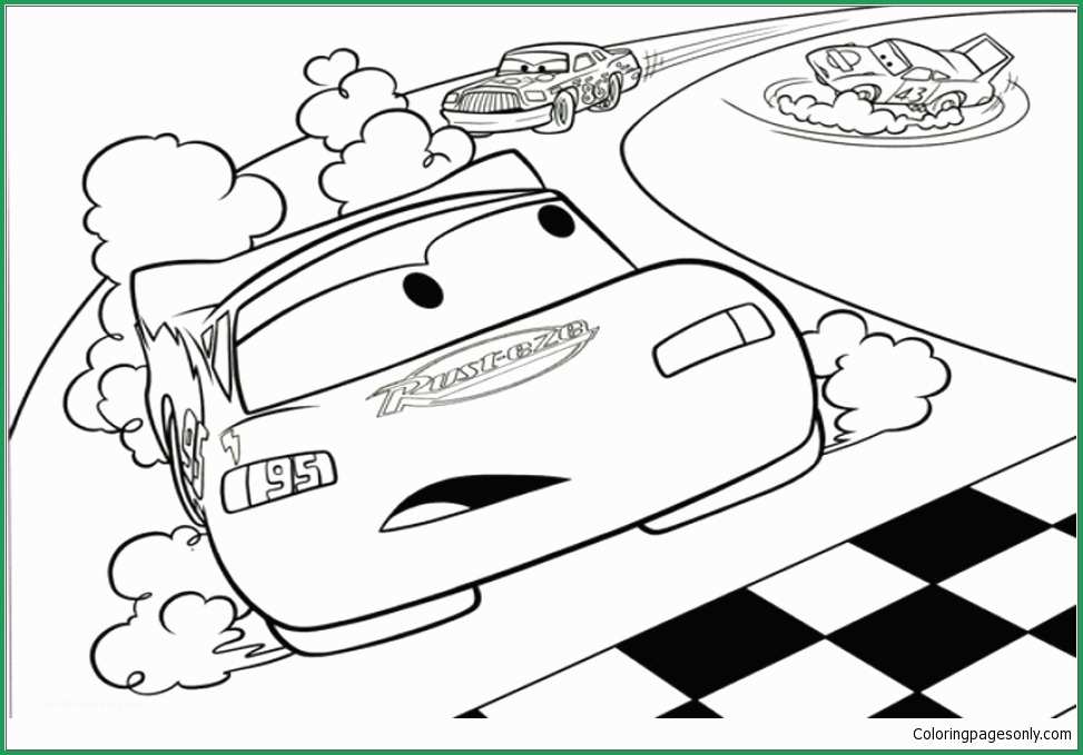 973x679 Lightning Mcqueen Coloring - Lightning Mcqueen Line Drawing