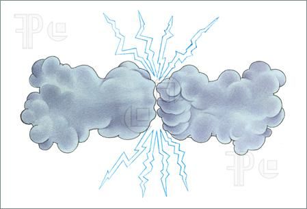449x306 Thunderstorm Clip Art Thunder Storm Hand Drawing Watercolor - Lightning Storm Drawing