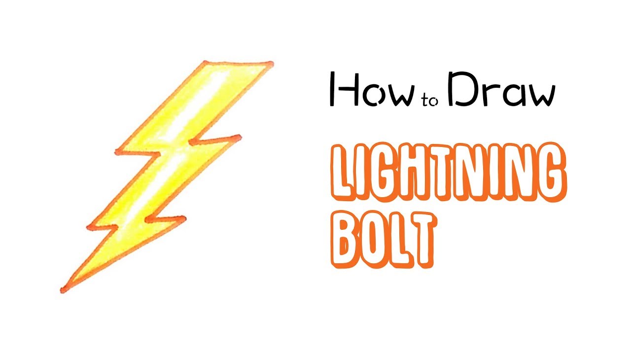 1280x720 How To Draw A Lightning Bolt - Lightning Strike Drawing