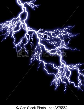 360x470 Lightning Strike On Black Background - Lightning Strike Drawing