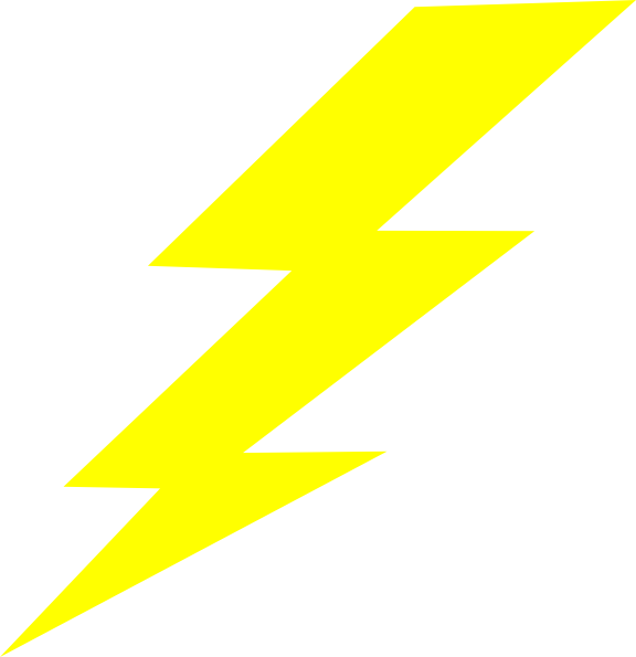 576x595 Storm Lightning Bolt Clip Art - Lightning Strike Drawing